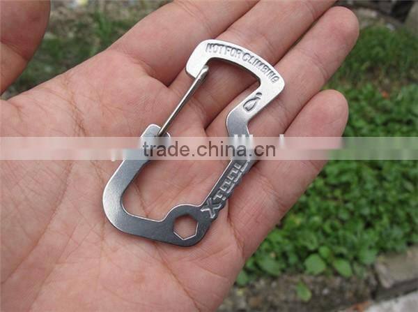 Survival Gear Mini Carabiner Keychain Multi Tool Kit Key Chain