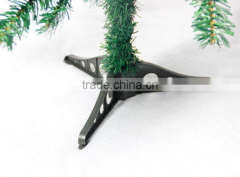 120cm cheap mini PVC plastic base artificial Christmas Tree