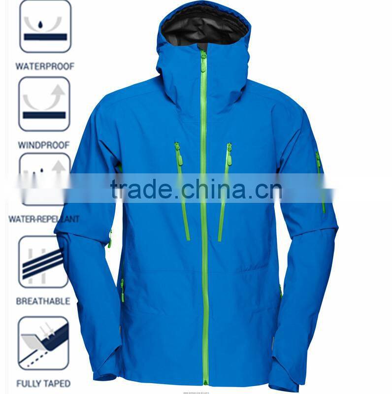 3-Layer Shell Fabric Active Pink Custom Snow Jacket