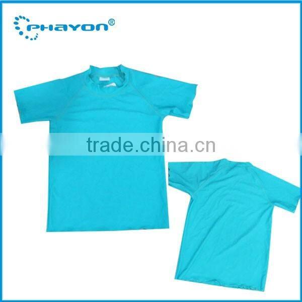 OEM & ODM printed surfing kids rash guard pattern with UPF50+