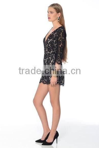 Women Fashion Sexy Lace Romper Ladies V Neck Sex Rompers
