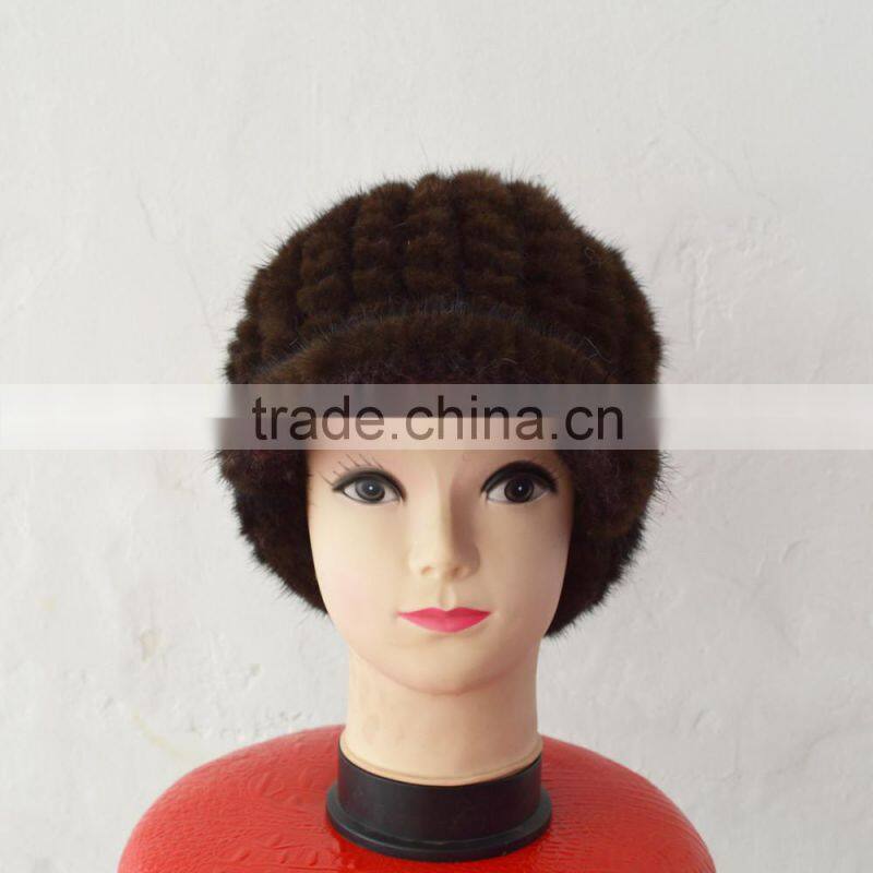 SJ925-02 America Fashion Week Mink Fur Lovely Woman Hat