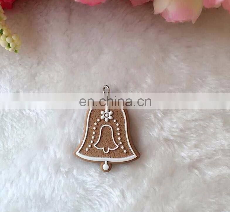 Mix Design Cartoon Snowflake Biscuits Hanging Christmas Tree Ornament Hand Made Polymer Clay Christmas Decorations