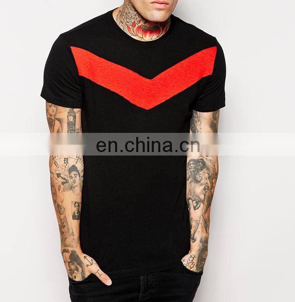 CHEFON Cut & sew chevron t shirt shopping online