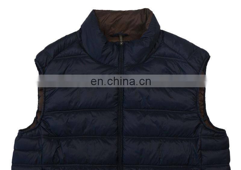 2017 custom winter warm mens cheap puffer vest