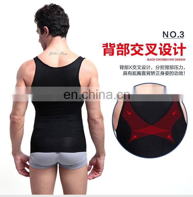 Mens Tights Undershirt - Compression Base layer - Body Shaper Sports Muscle Tank Top - Abs Abdomen Slim#MV-01