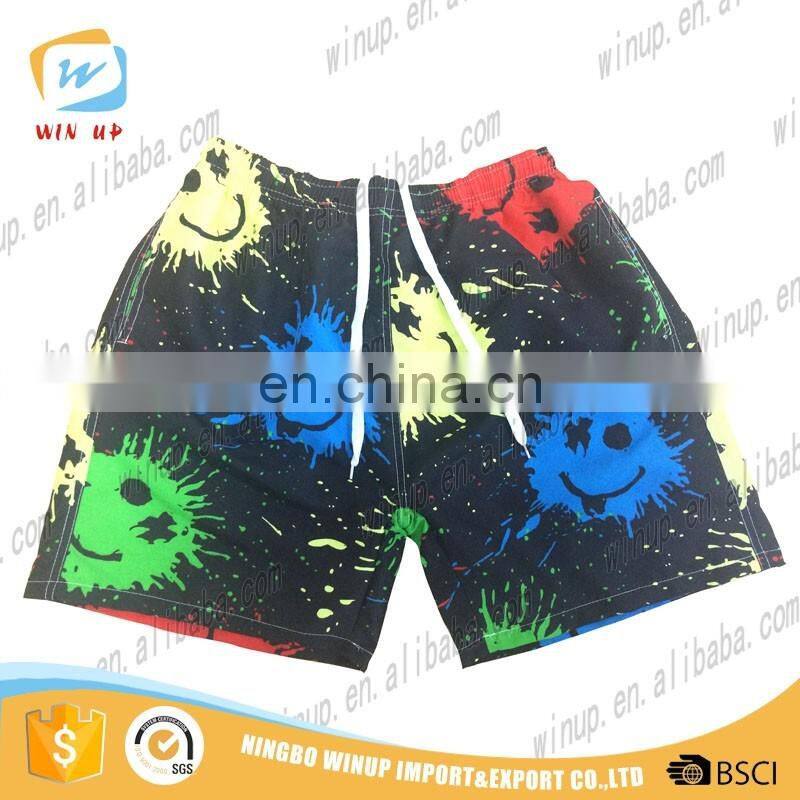 2016 new fashion designs printed men board shorts custom surf shorts