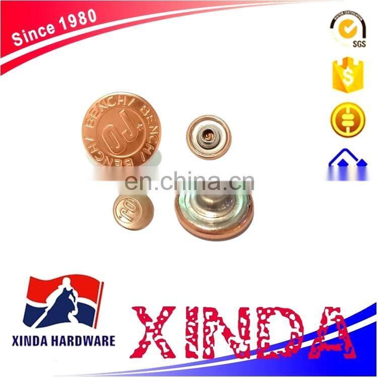 9mm Alloy rivets for garment/fitting pants customized rivets
