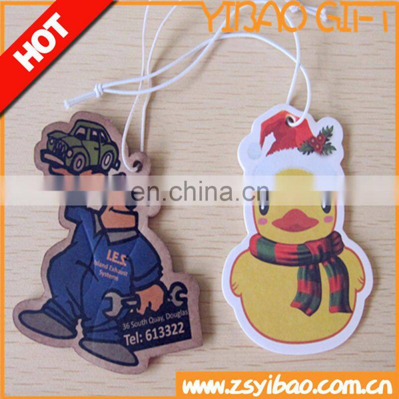 2016promotional heart shape hanger paper home air freshener car perfume/paper car air freshener