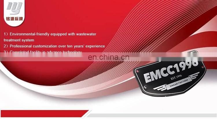 Professional Oem Manufactured Custom Emblem Metal Nameplates