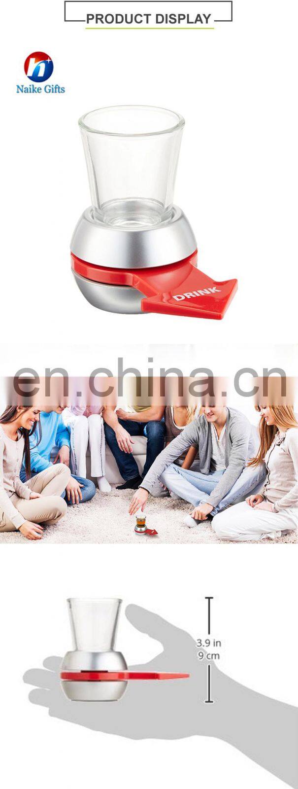 Table Party Funny Drinking Game Set Wine Glass Shot Spinner Drinking Game