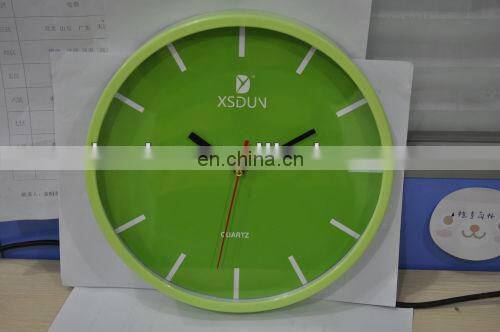 customized modern number design round wall clock