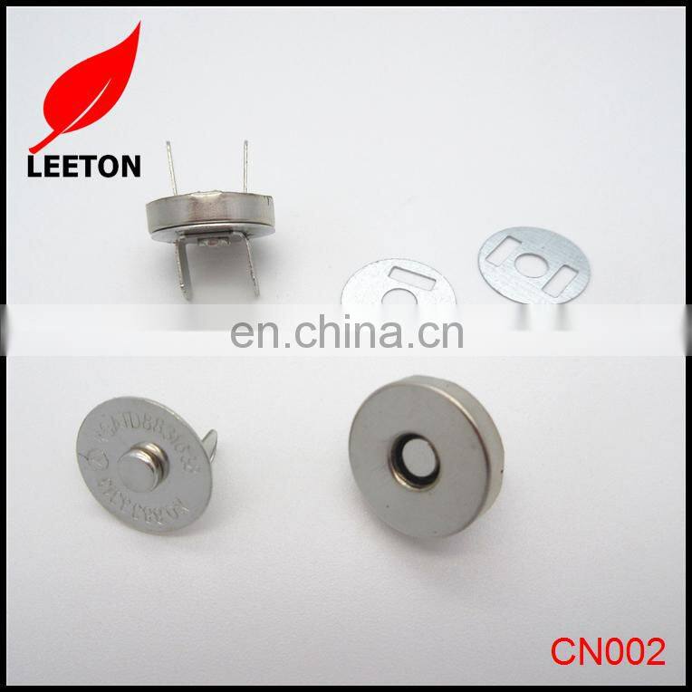 Factory supply 14mm magnetic snap fastener for bag