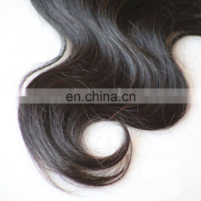 natural body wave cheap virgin peruvian human hair bundles with lace closure dropship remy lace front closure with baby hair