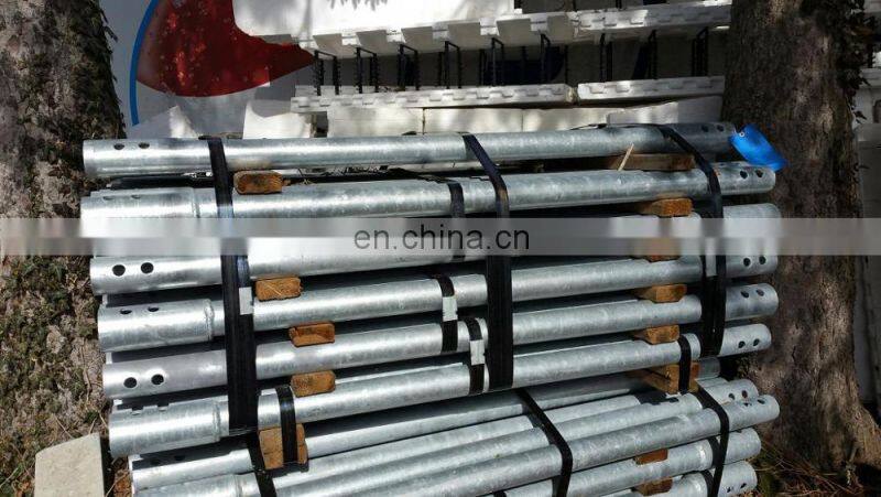 self color zinc plated anchor earth ground screw pile