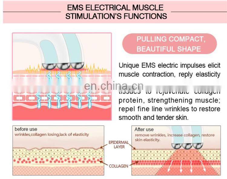Professional Rechargeable EMS RF temperature control electroporation beauty salon equipment Japan beauty care tools