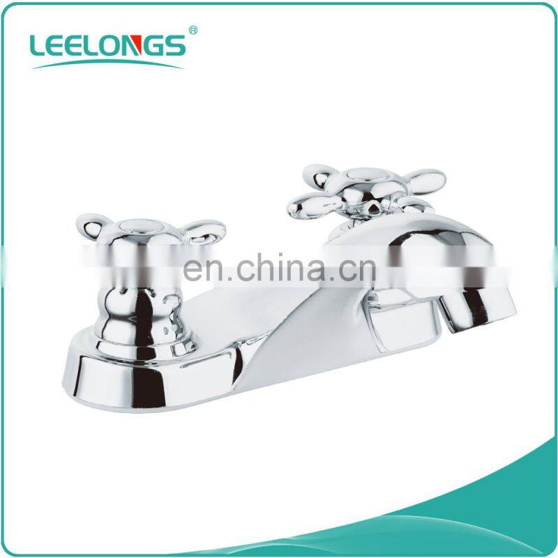 High quality new sink faucet dual handles ceramic cartridge basin faucet