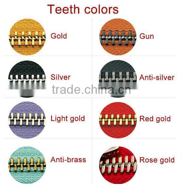 4.5#small metal teeth zipper roll