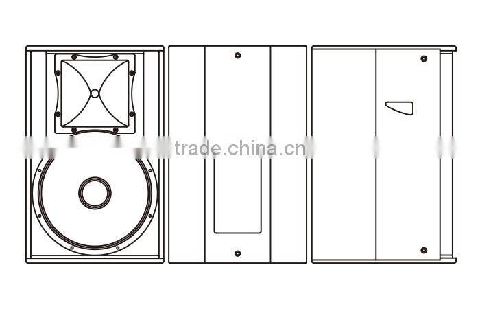Trade assurance, 15 inch active 2-way full range loudspeaker, stage monitors