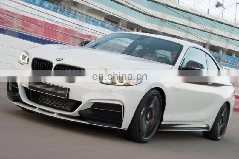 P Style F22 M235I Half Carbon Fiber Front Diffuser Lip for BMW M TECH 2014UP