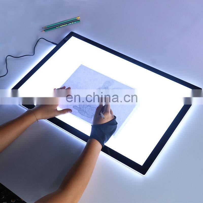 Hot Selling 2 Finger Black Artist Glove Tablet Drawing Glove Painting Gloves for Light Box, Graphic Tablet, Pen Display etc