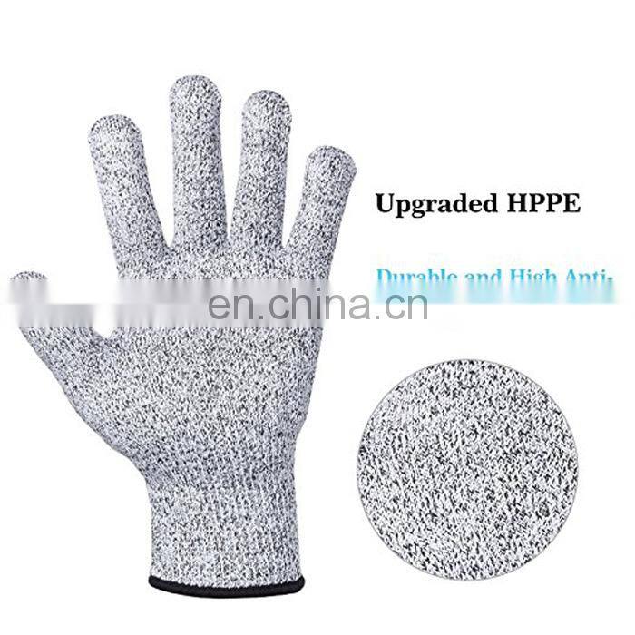 Cut Resistant Gloves Food Grade Level 5 Protection Safety Anti Cut Gloves for Kitchen