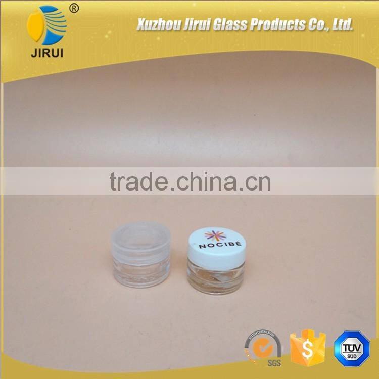 3ml Clear Eye Cream Glass Jar with cap
