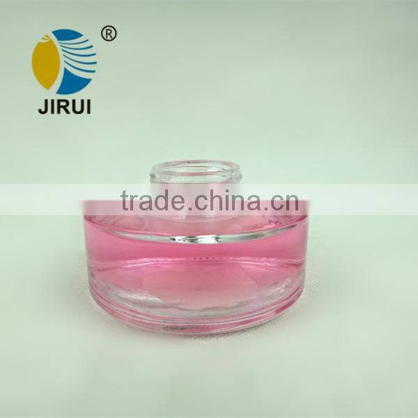 100ml flat round diffuser glass bottle