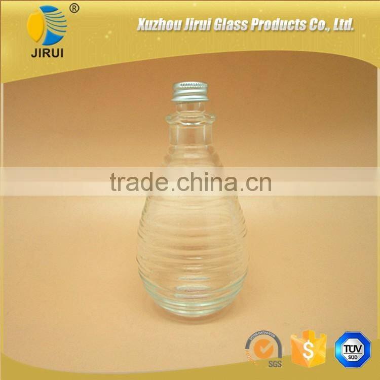 small wine glass bottle with screw aluminium lid