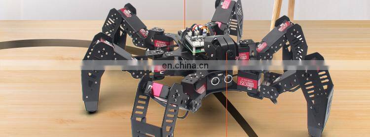 18DOF Hexapod Robot Spider Robot 2DOF PTZ with Main Board for Raspberry Pi 4B/2G Finished