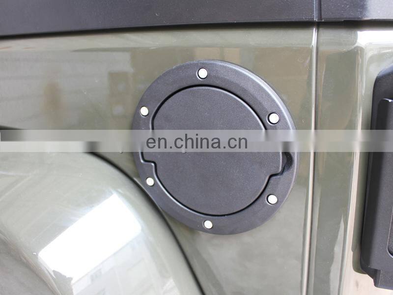 New style Black Tank cover for Jeep wrangler JK tanks cap gas cover with logo for Jeep Wrangler 2007-2017