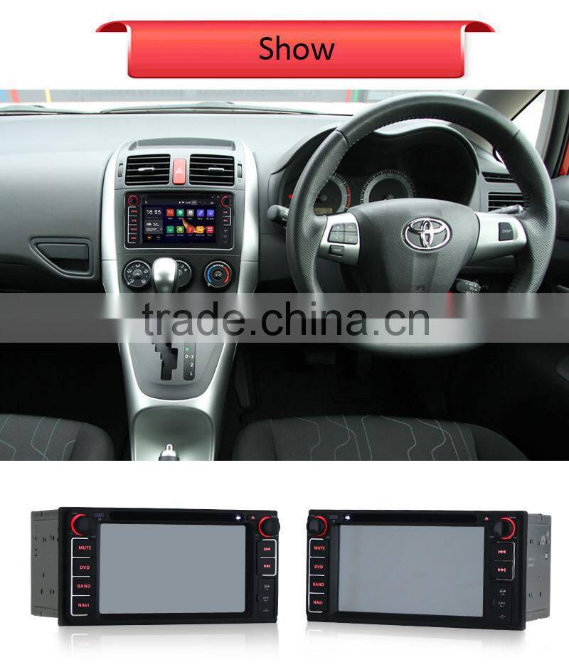 Dual Core Pure Android 4.4 Car Radio for Toyota Hilux Fortuner Innova old camry corolla old vios RAV4 Prado DVD GPS WIFI 3G SWC