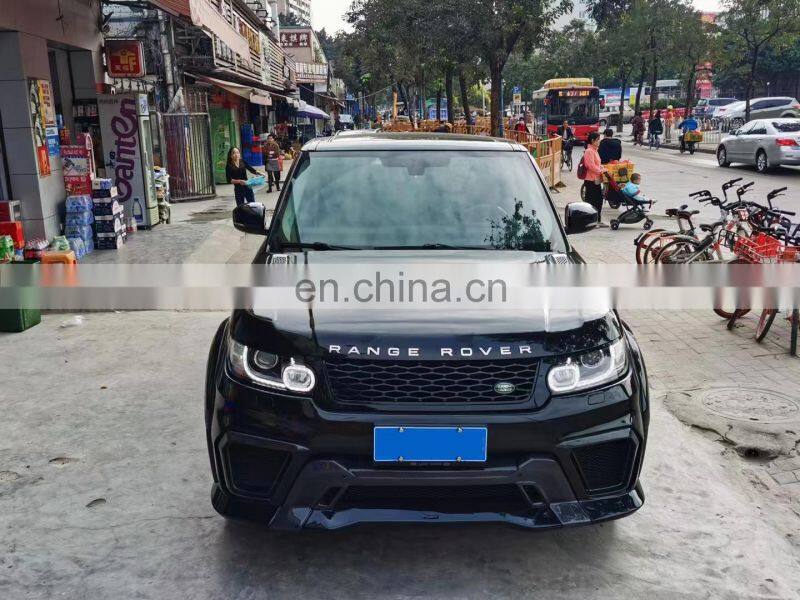 Runde ASPEC Style CF& FRP Wide Body Kit Front Bumper Rear Bumper Side Skirt Fender For Land Rover RANGE ROVE SPORT 2014-2018