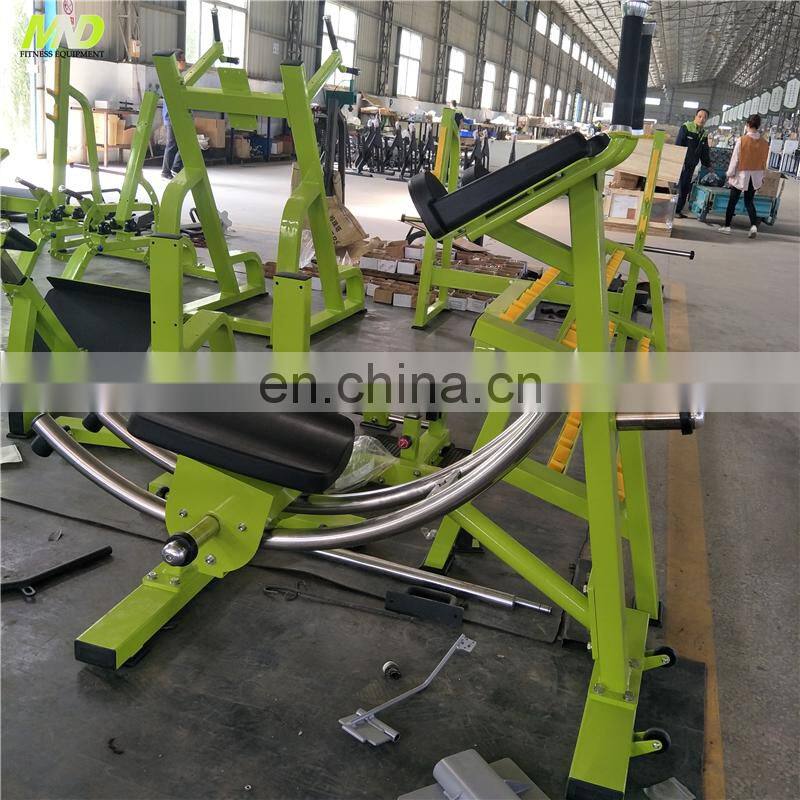 Abs Coaster Swing Commercial Gym Machine Club Stainless Steel Plate Loaded Abdominal Crunch Machine