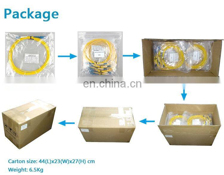 SC single mode Corning fiber 5 steps polished fiber optic patch cord