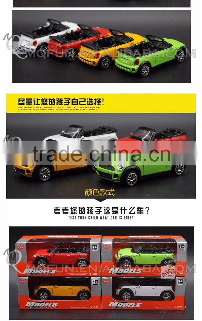 Mini Qute 1:32 kids Die Cast pull back alloy music light vehicle diecast model car model electronic educational toy NO.MQ 998-6A