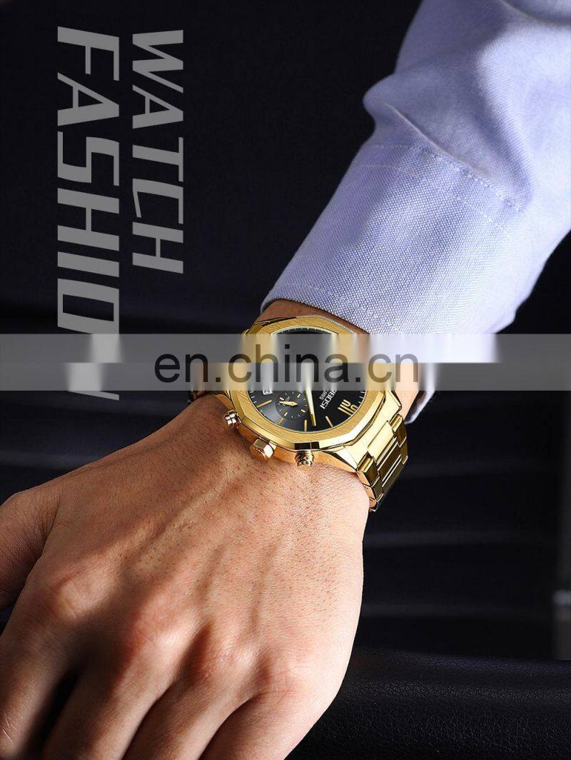 Dropshipping NIBOSI 2519 luxury Reloj Stainless Steel Back Japan Movt Watches for Men Original