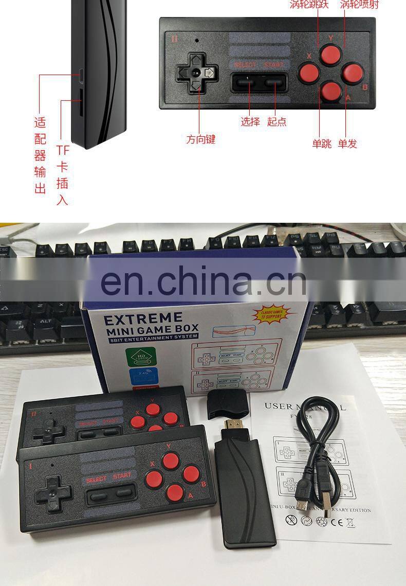 USB Wireless Handheld TV Video Classic Game 8 Bit Mini Video Console Support AV/HD EXTREME MINI GAME BOX RS-54