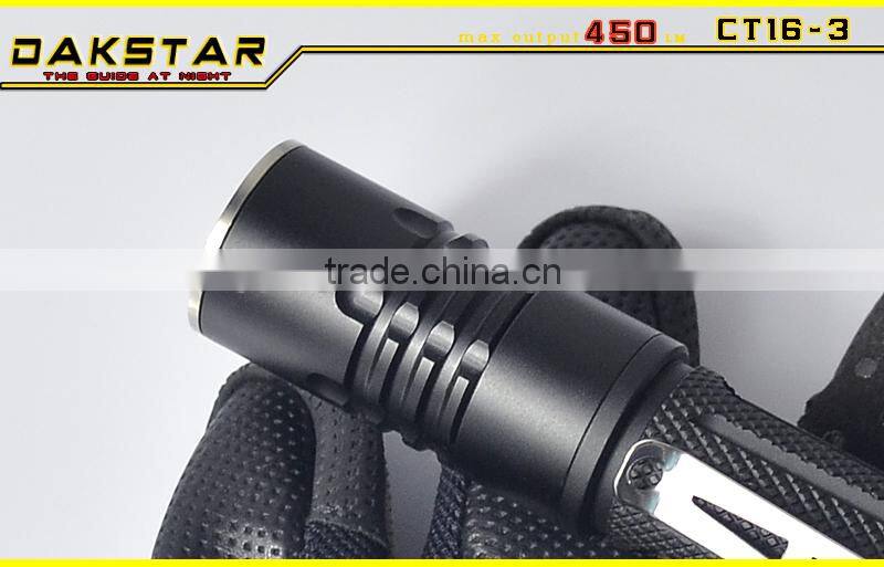 DAKSTAR CT16-3 XM-L U2 450LM AA or 14500 mini led flashlight