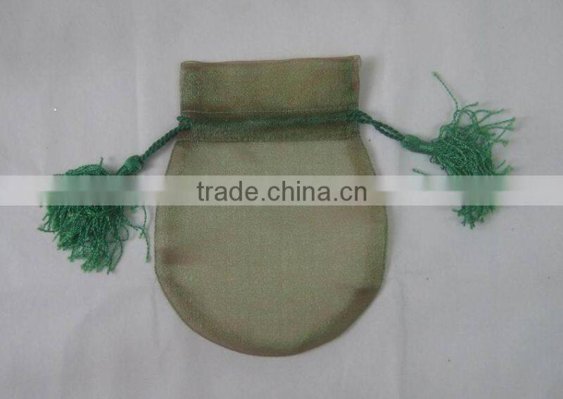 fringed organza transparent gift drawstring bags for party/Christmas packing jewelry/candy/wine of the bottle/gift