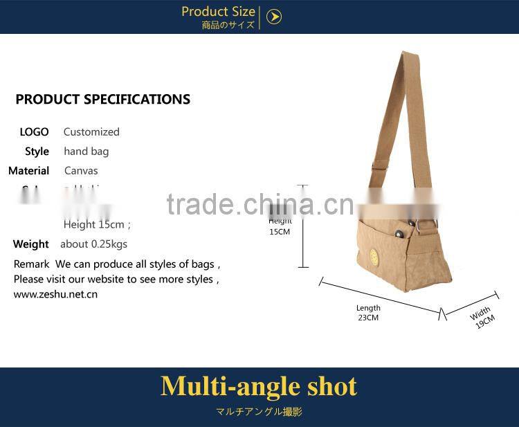 New Design Of Canvas Bags Hot Sale messenger bag