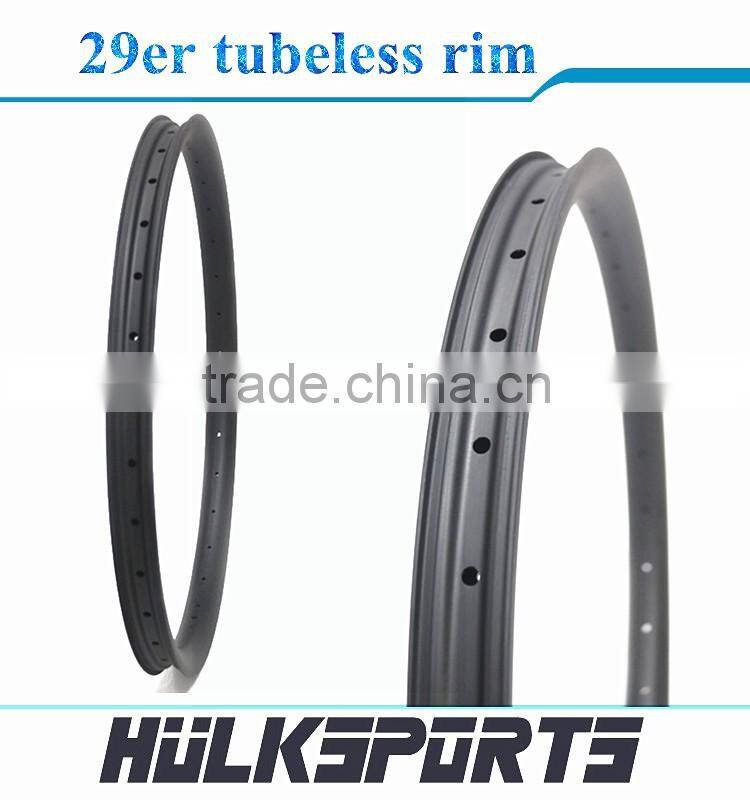 29er tubeless rim carbon fiber T700 MTB wheelset all mountain bicycle rims 35mm width carbon fiber hulksports bike MTB wheels