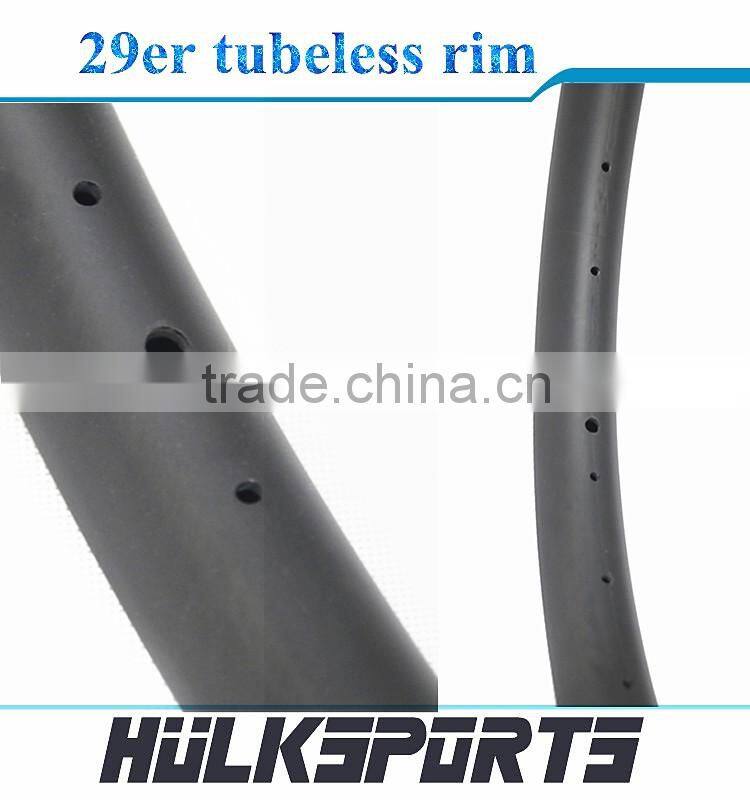 29er tubeless rim carbon fiber T700 MTB wheelset all mountain bicycle rims 35mm width carbon fiber hulksports bike MTB wheels