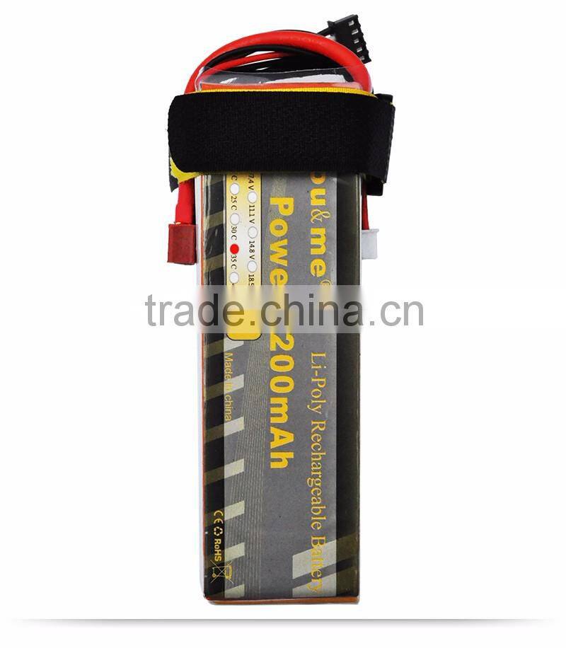 RC lipo battery pack 35C high C-rate lithium battery 4200mah 22.2V for Trex 600 RC helicopter