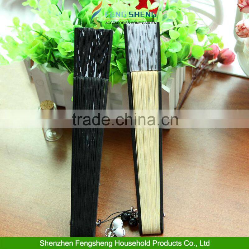Cat Hand Fan Chinese Japanese Folding Bamboo Flower Wooden handfan