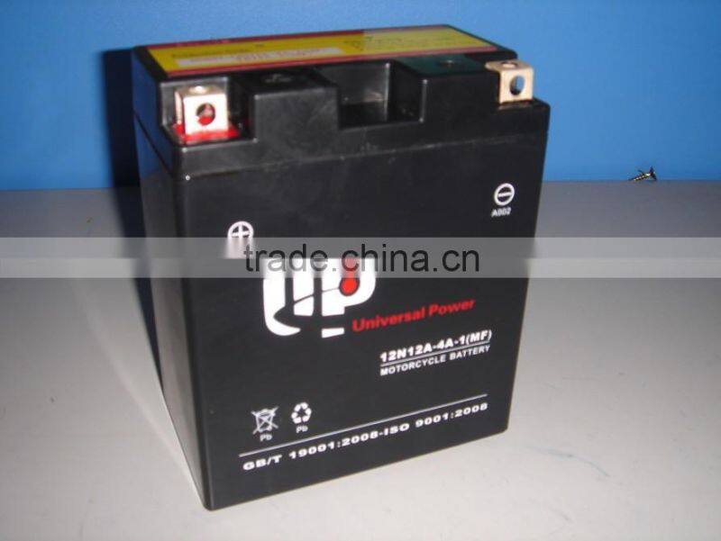 12V3.5Ah Motorcycle Battery YTX4L-B Sealed Maintenance Free
