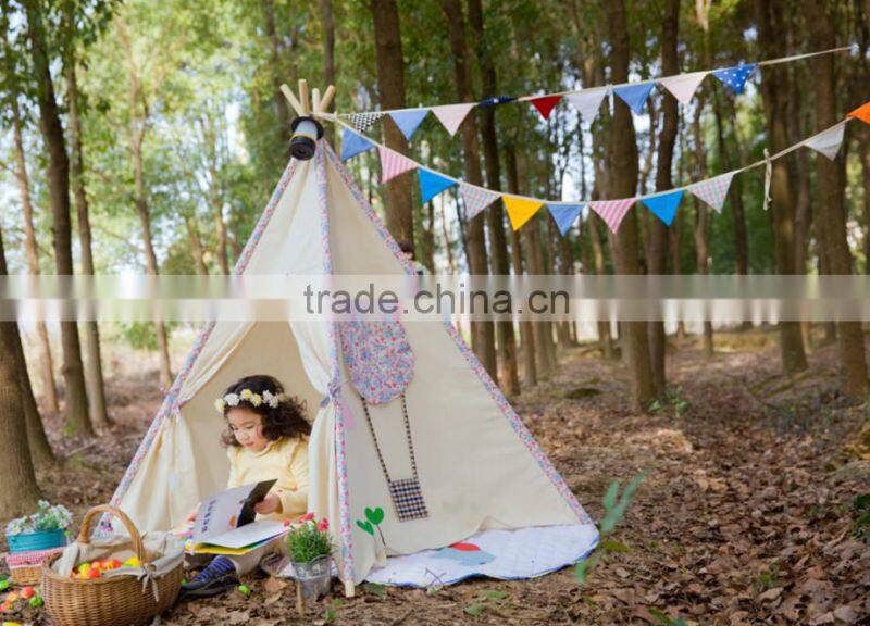 Play fabric kids teepee tent kids pop up teepee tent