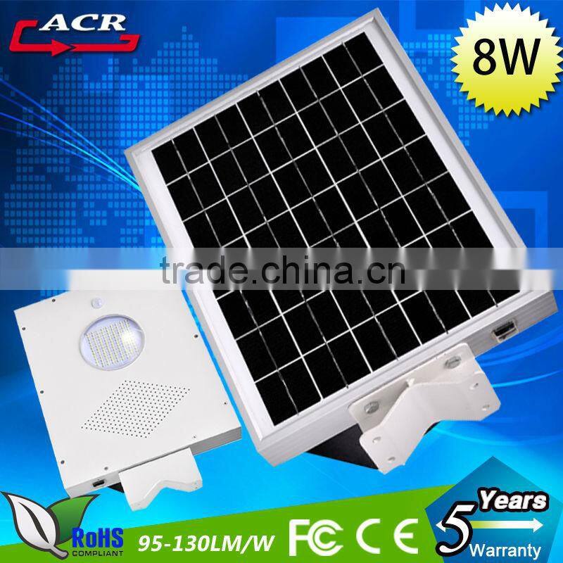 3 Years Warranty High Quality All In One Solar Street Light Small Solar Lights 8W