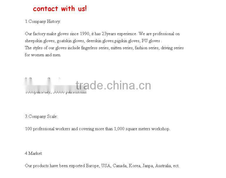 simple woolen gloves with leather belt for women