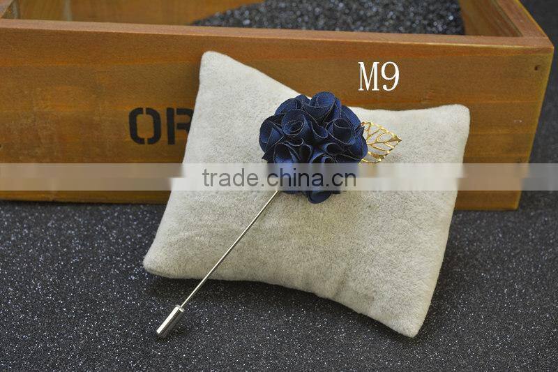 Men's Suits Flowers Brooches For Wedding Pin Up Insert Long Lapel Pins Vintage Mens Metal Leaf Brooches